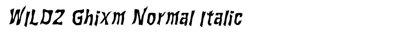 WILD2 Ghixm Normal Italic image